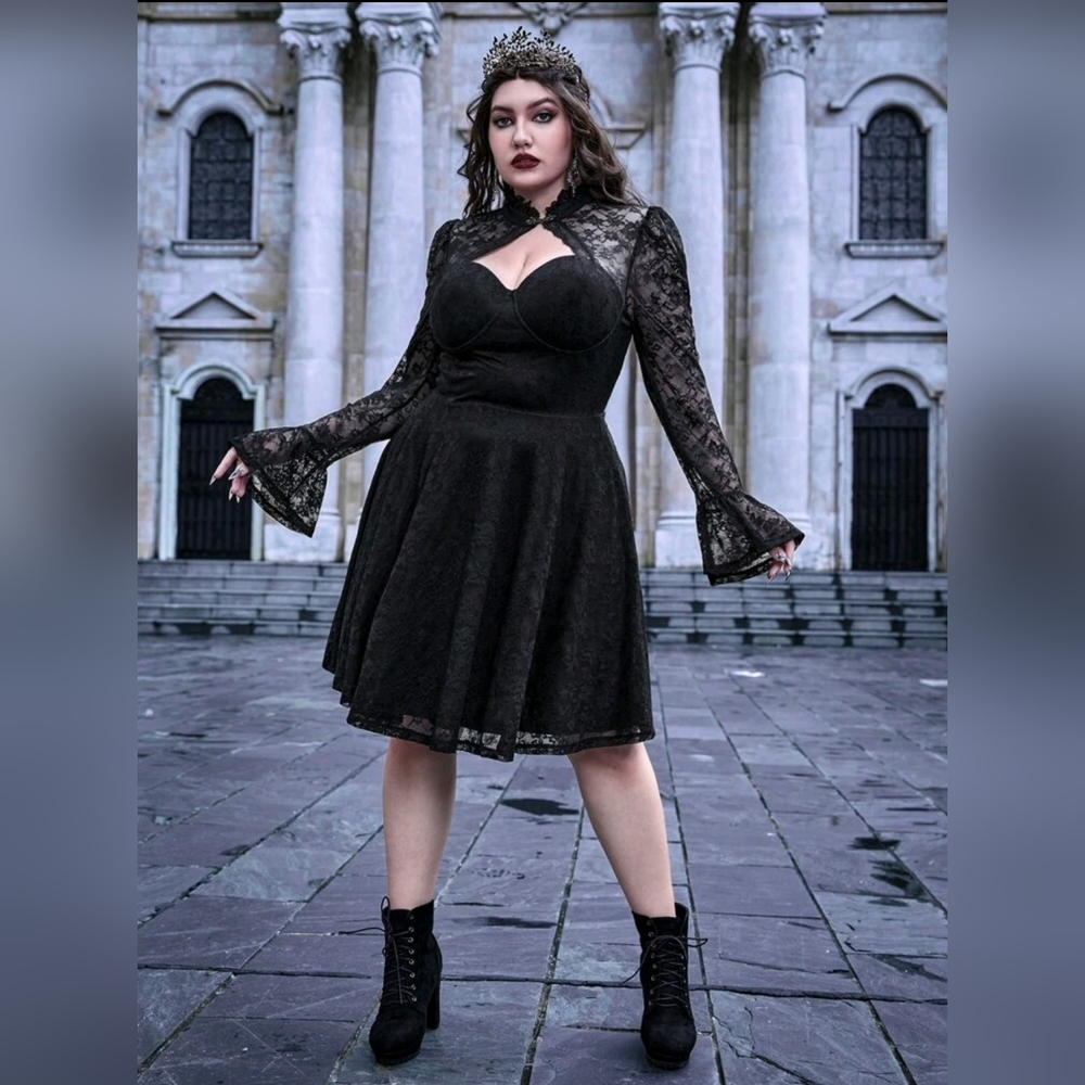 NWOT Goth Lace Dress